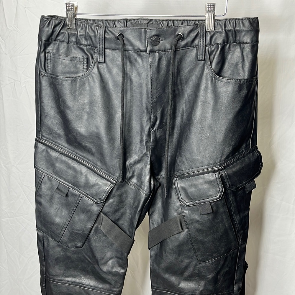 Smoke Rise Cargo Leather Pants